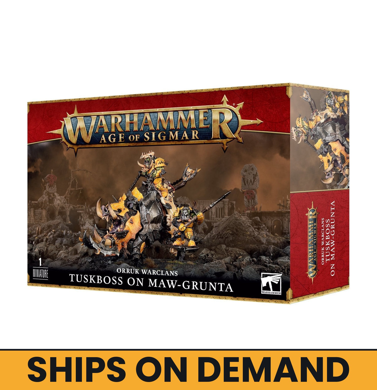 ORRUK WARCLANS: TUSKBOSS ON MAW-GRUNTA