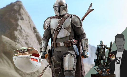 Star Wars The Mandalorian and The Child Deluxe Quarter Scale Figure