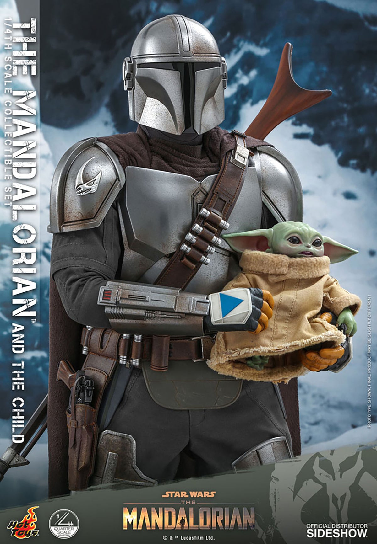 Star Wars The Mandalorian and The Child Quarter Scale Figure