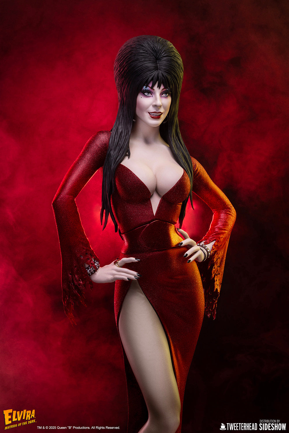 Elvira Red Glitter Dress maquette gallery view