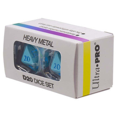 UP VIVID HEAVY METAL DICE LIGHT BLUE (24)