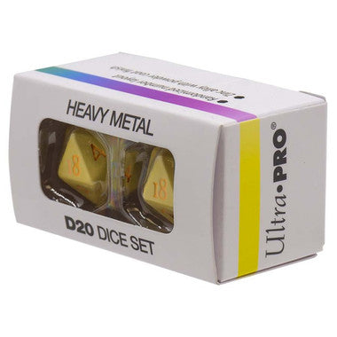 UP VIVID HEAVY METAL DICE YELLOW (24)